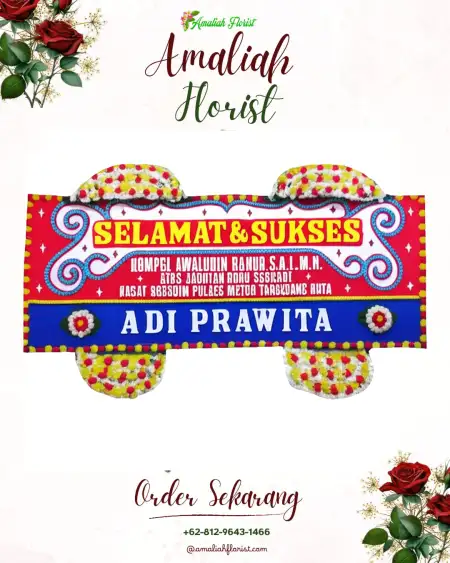 Papan Bunga Ucapan Selamat Teupah Barat